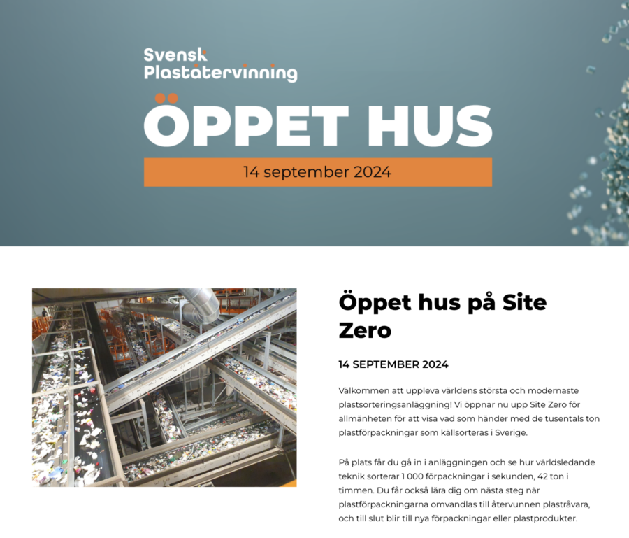 Studiebesök på Site Zero 14 september